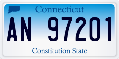 CT license plate AN97201