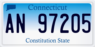 CT license plate AN97205