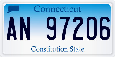 CT license plate AN97206