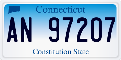 CT license plate AN97207