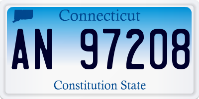 CT license plate AN97208