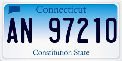 CT license plate AN97210