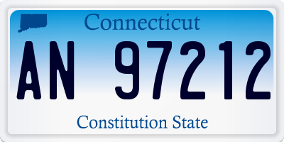 CT license plate AN97212