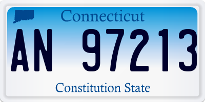 CT license plate AN97213