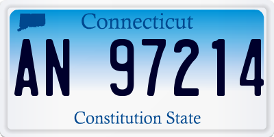 CT license plate AN97214