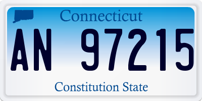 CT license plate AN97215