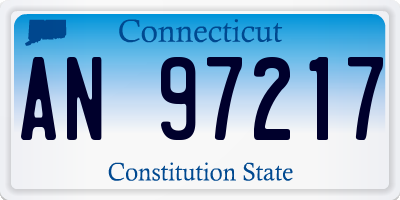 CT license plate AN97217