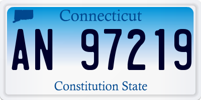 CT license plate AN97219