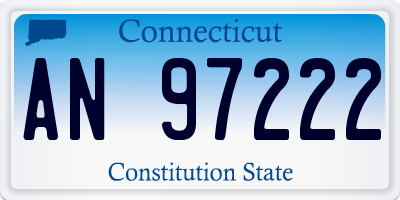 CT license plate AN97222