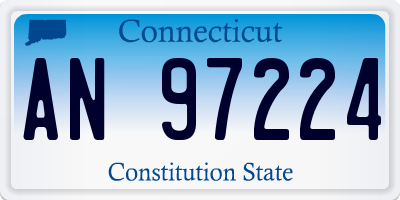 CT license plate AN97224