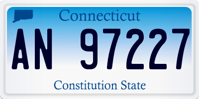 CT license plate AN97227