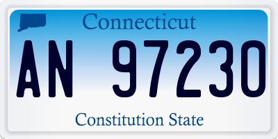 CT license plate AN97230