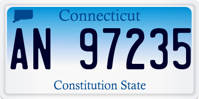 CT license plate AN97235