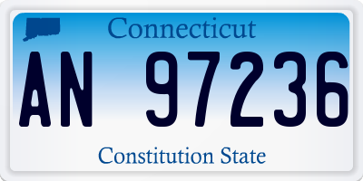 CT license plate AN97236