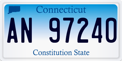 CT license plate AN97240