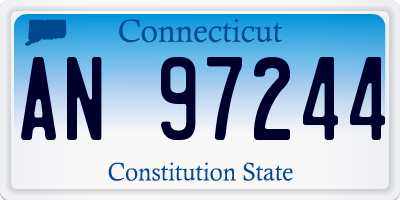 CT license plate AN97244