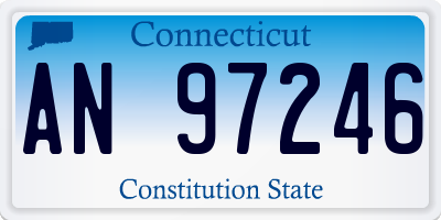 CT license plate AN97246