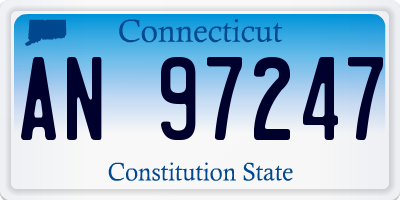 CT license plate AN97247