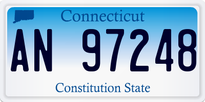 CT license plate AN97248