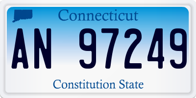 CT license plate AN97249