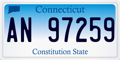 CT license plate AN97259