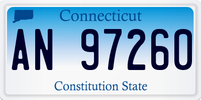 CT license plate AN97260