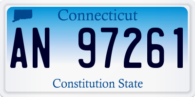 CT license plate AN97261