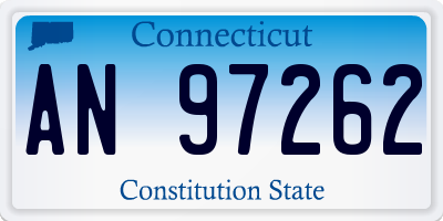 CT license plate AN97262