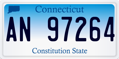 CT license plate AN97264