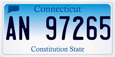 CT license plate AN97265