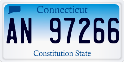 CT license plate AN97266