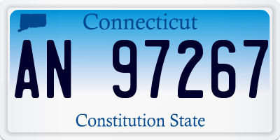 CT license plate AN97267