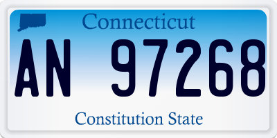 CT license plate AN97268