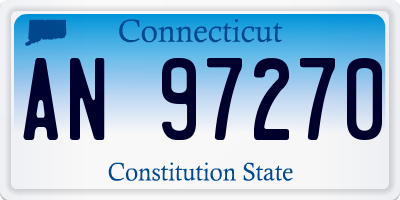 CT license plate AN97270