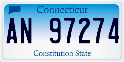 CT license plate AN97274