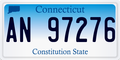 CT license plate AN97276
