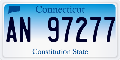 CT license plate AN97277