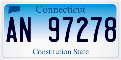 CT license plate AN97278