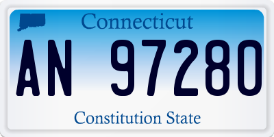 CT license plate AN97280