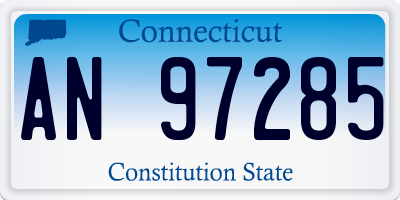 CT license plate AN97285