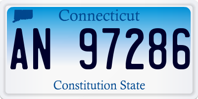 CT license plate AN97286