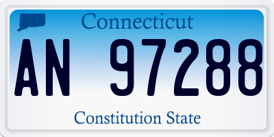 CT license plate AN97288