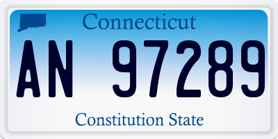 CT license plate AN97289