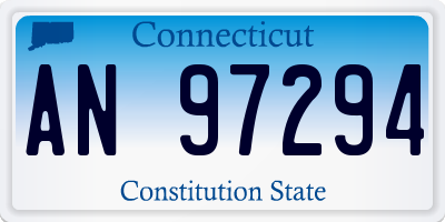 CT license plate AN97294