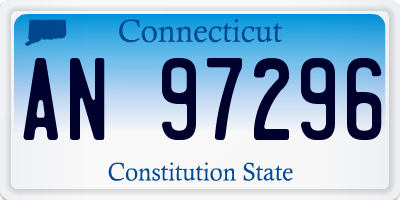 CT license plate AN97296