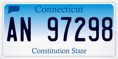 CT license plate AN97298