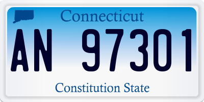 CT license plate AN97301