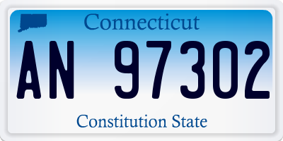 CT license plate AN97302