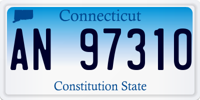 CT license plate AN97310