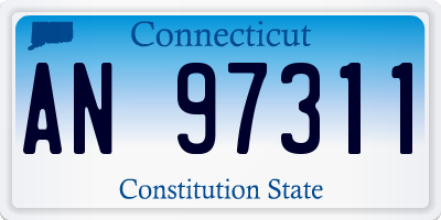 CT license plate AN97311